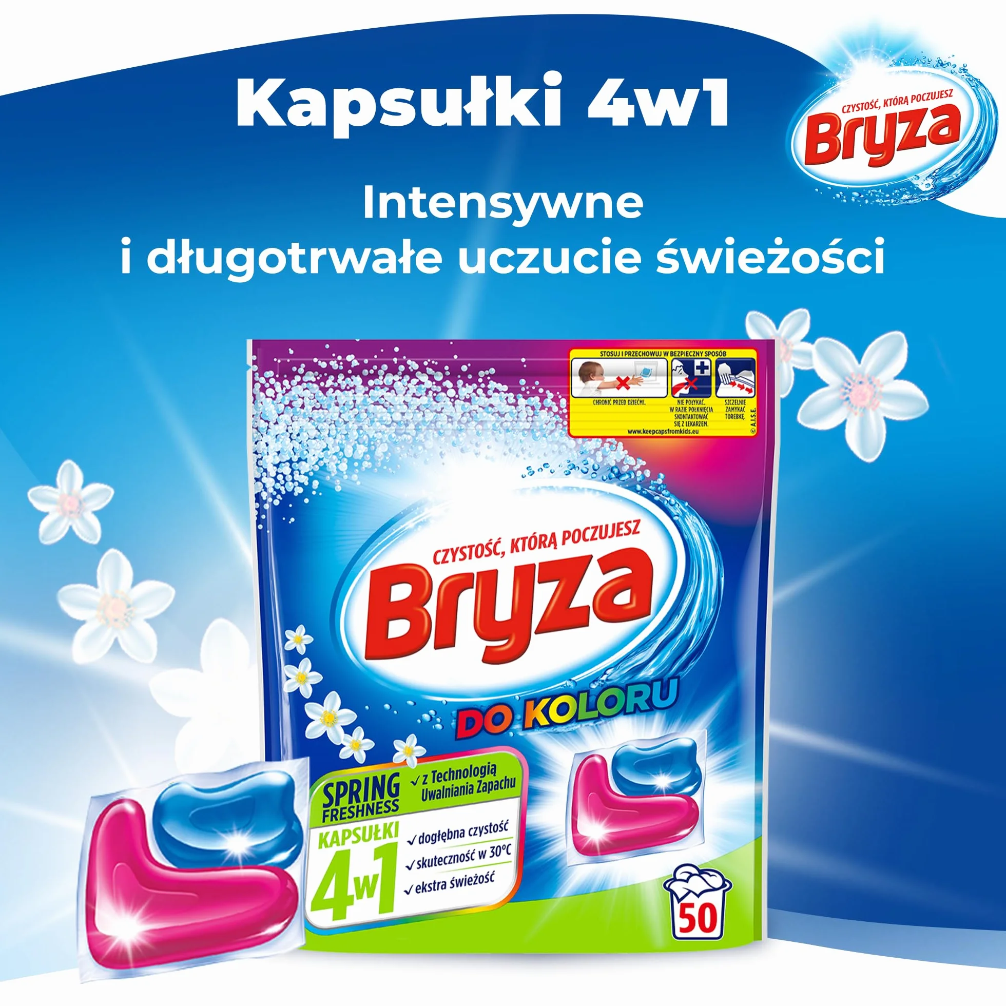 Bryza Kapsułki do Prania 50 Sztuk