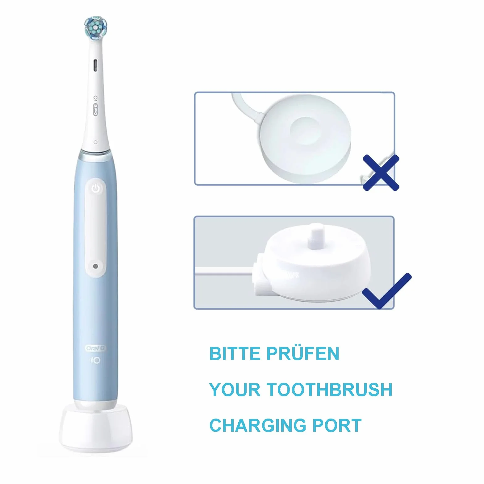 Ładowarka indukcyjna Braun Oral-B 3757 wodoodporna IPX67