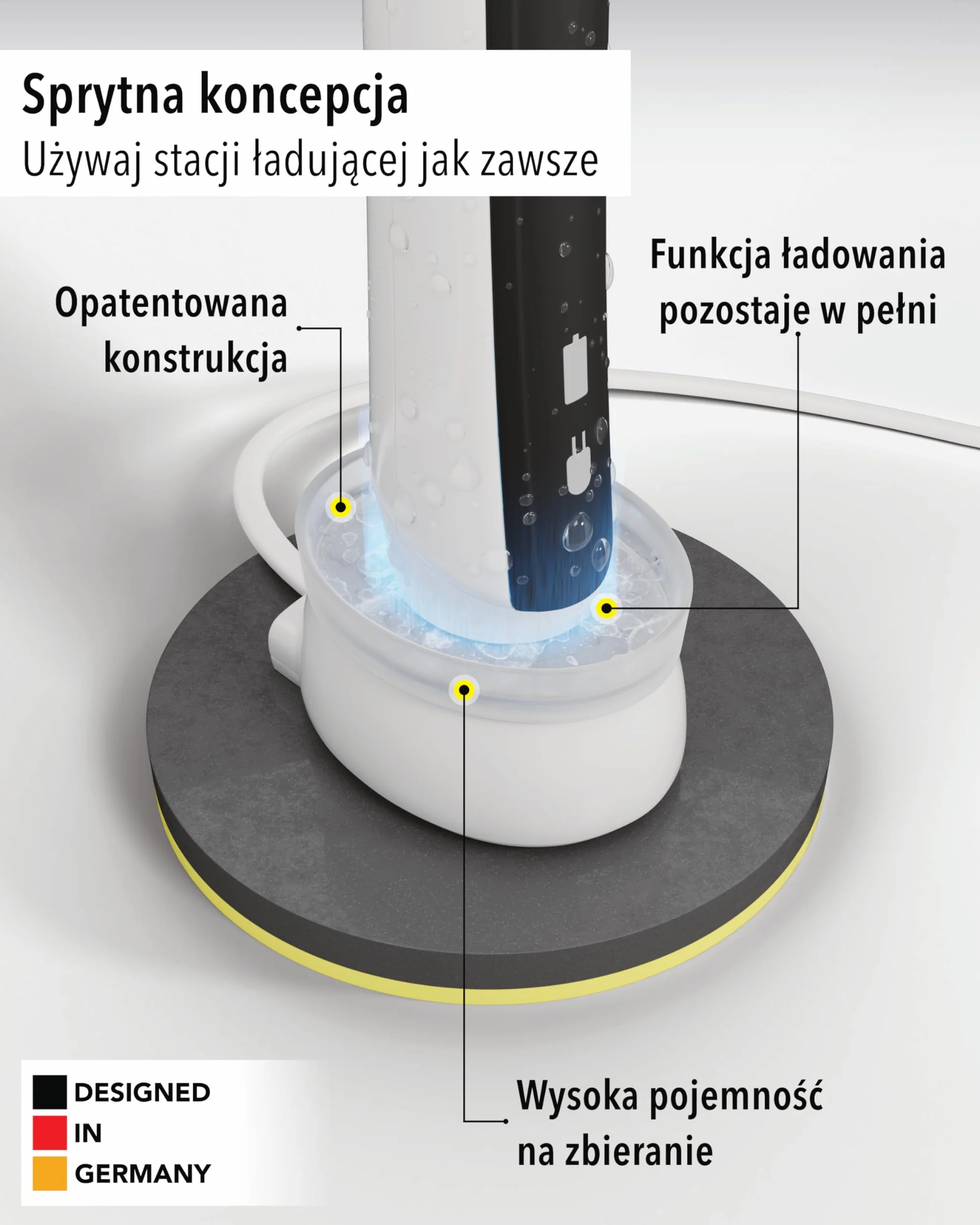 Qikfresh Silikonowa osłona kompatybilna z Oral-B typ 3757 ładowarkę - Higieniczna pokrywa do bazy szczoteczki - Mrożony transparent