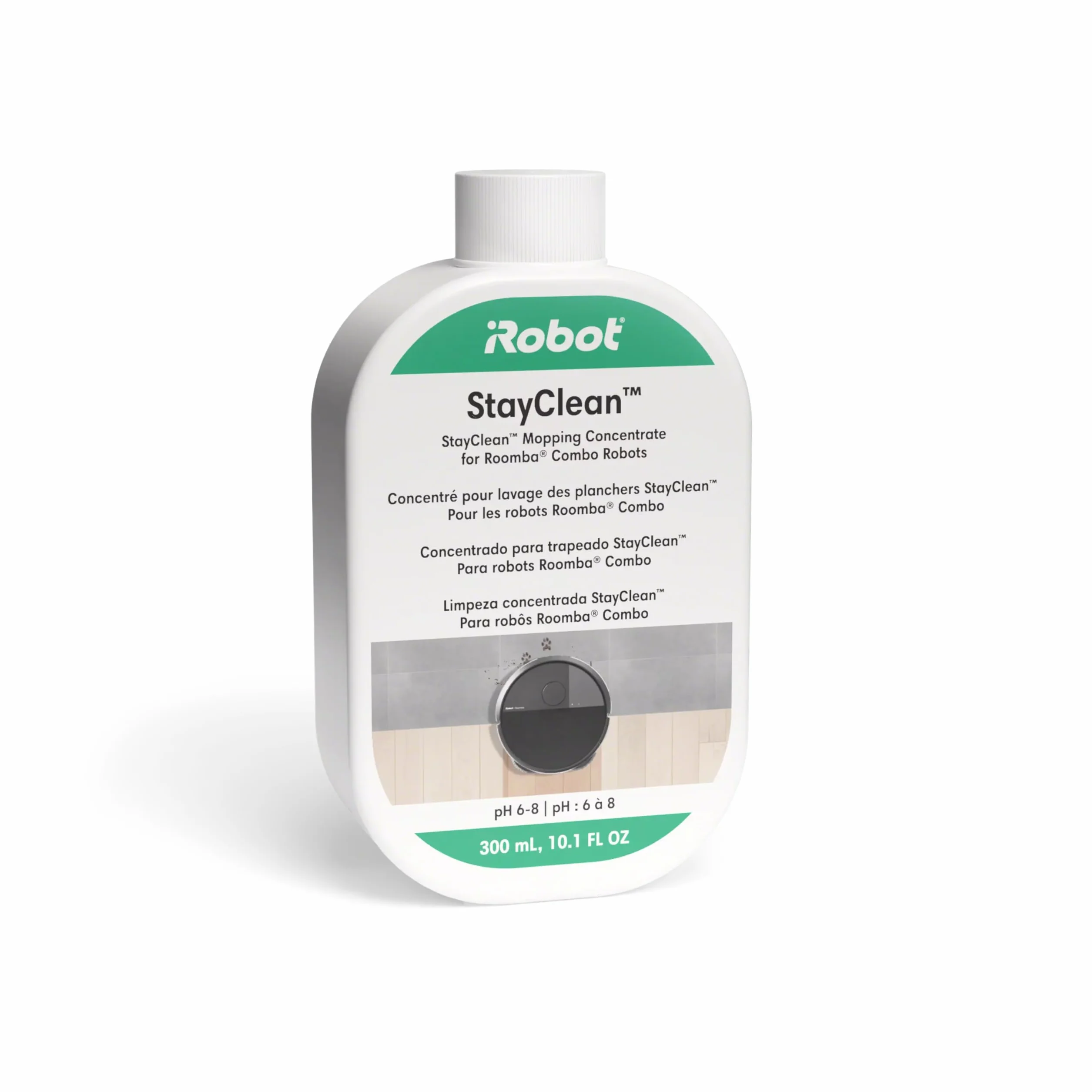 iRobot Oryginalne części zamienne, Roomba 405 i 505 roztwór do czyszczenia twardych podłóg 300 ml