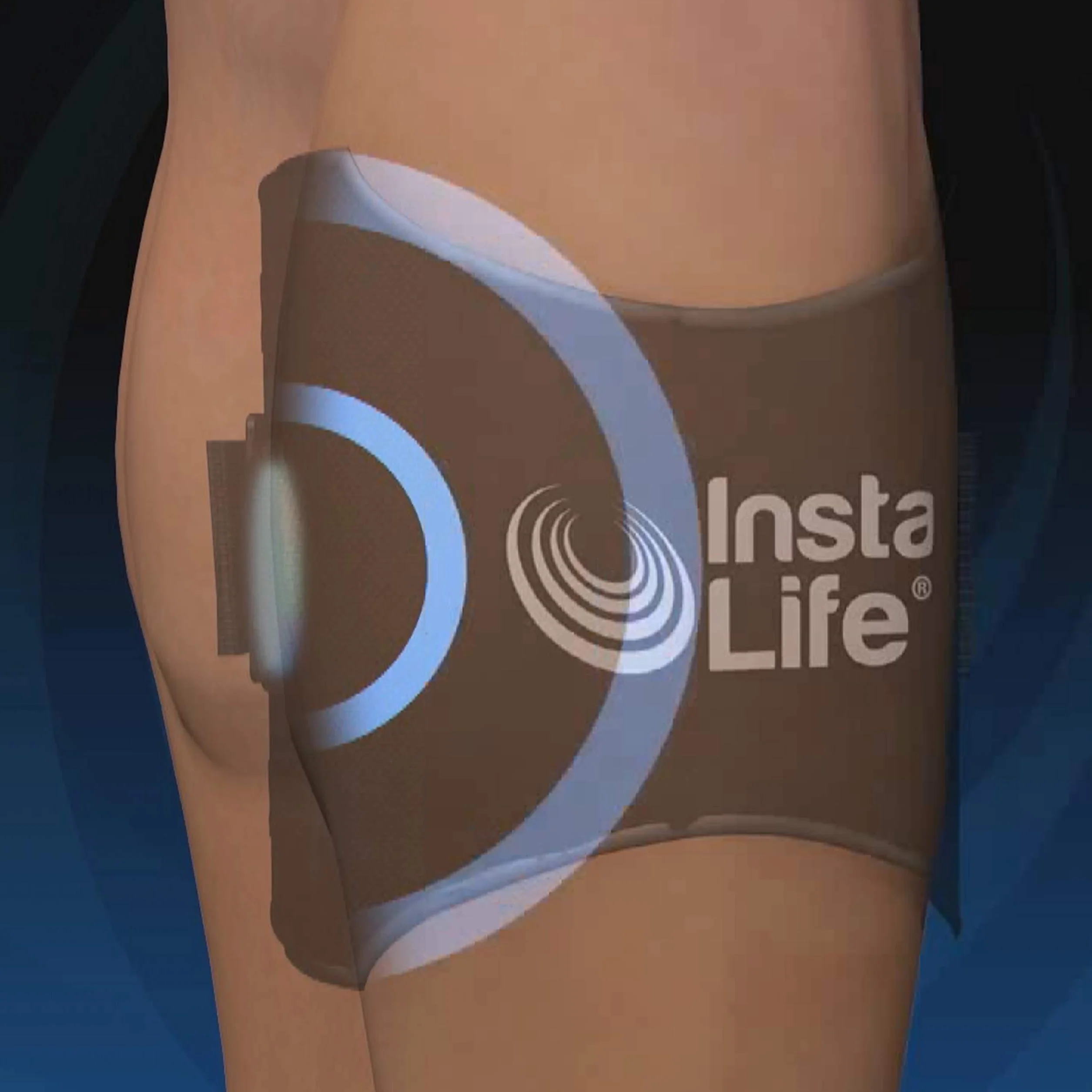 ECM Insta Life orteza łagodząca rwę kulszową i bóle lędźwiowe system akupresury InstaLife łagodzący ból pleców dzięki terapii uciskowej