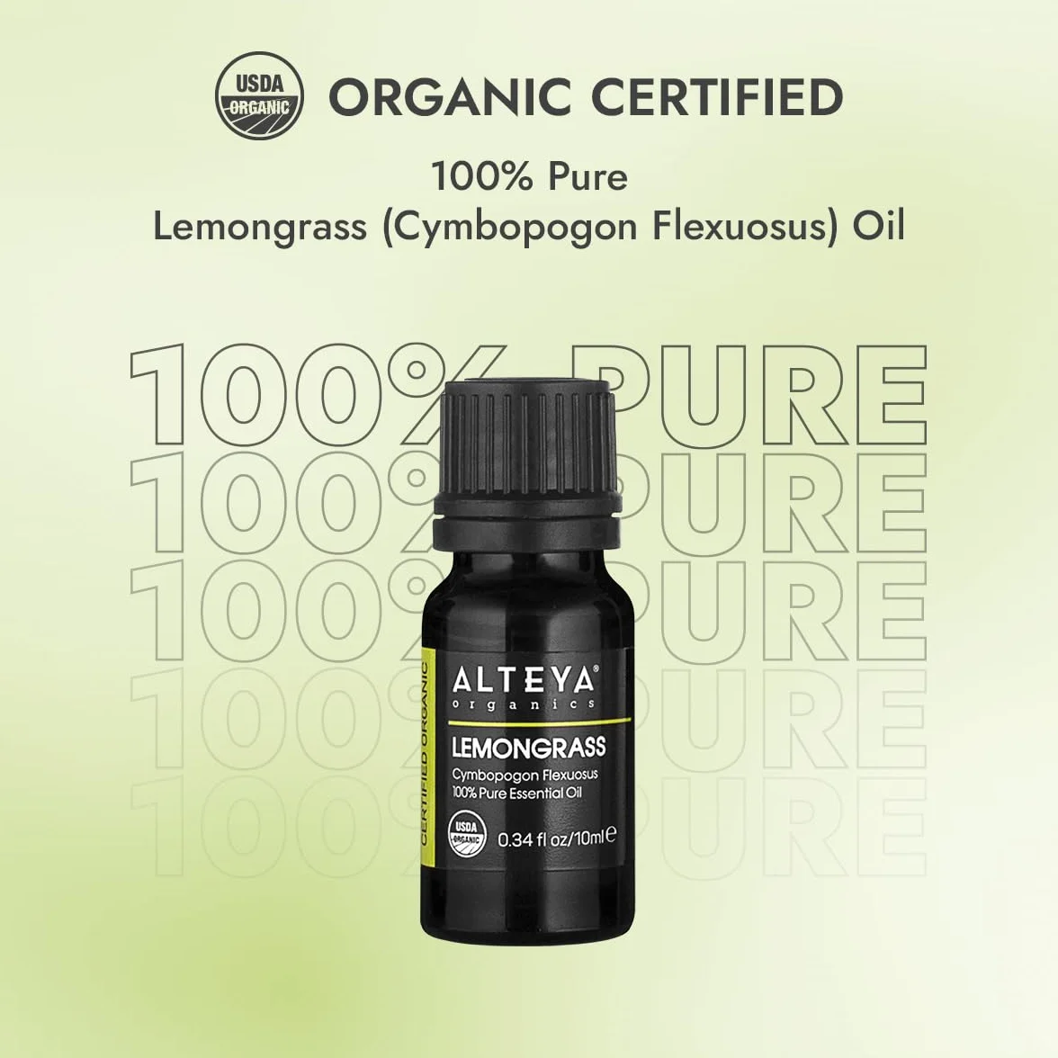 Alteya Bio olejek z trawy cytrynowej 10 ml 100% certyfikowany organiczny czysty naturalny