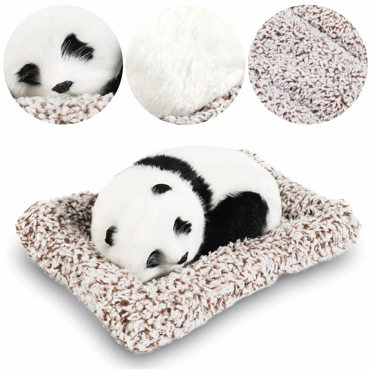 Naturalny węgiel bambusowy, śpiąca panda, worek do oczyszczania powietrza z węgla bambusowego, usuwa zapachy, naturalny worek do czyszczenia świeżego powietrza, do domu, samochodu, zwierząt domowych, łazienki, piwnicy, kolor szary