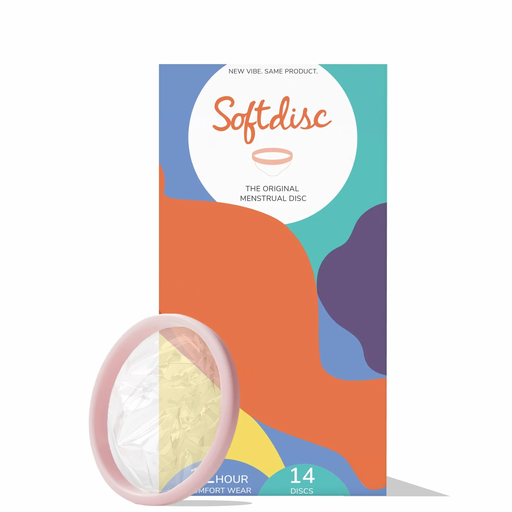 Softdisc Menstrual Discs jednorazowe dyski alternatywa dla tamponu pojemność 5 super tamponów 14 sztuk