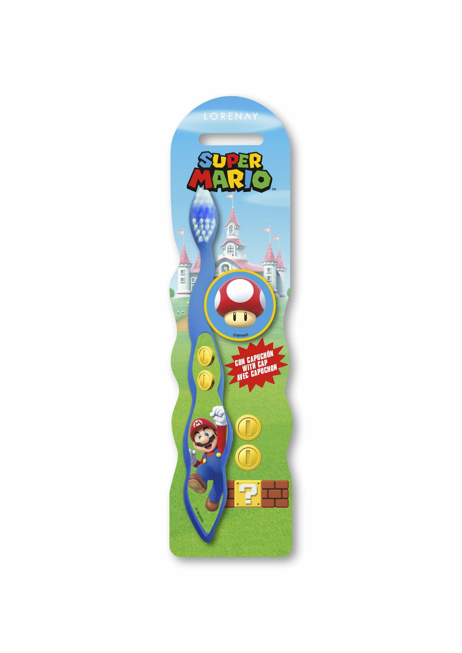 Super Mario Wielokolorowy ręczny szczoteczka do zębów dla dzieci