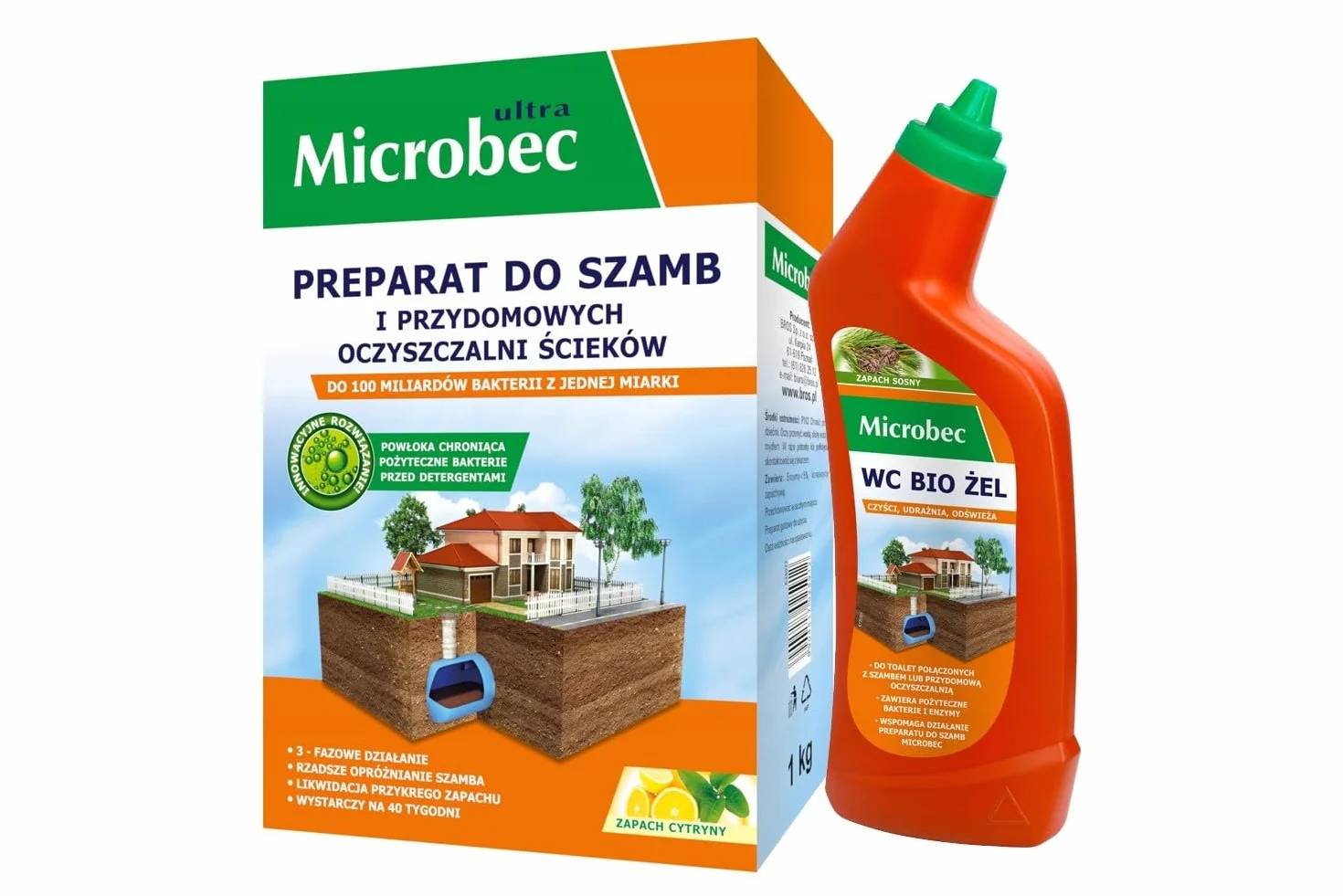 BROS Żel do szamb i ścieków WC do sanitariatów