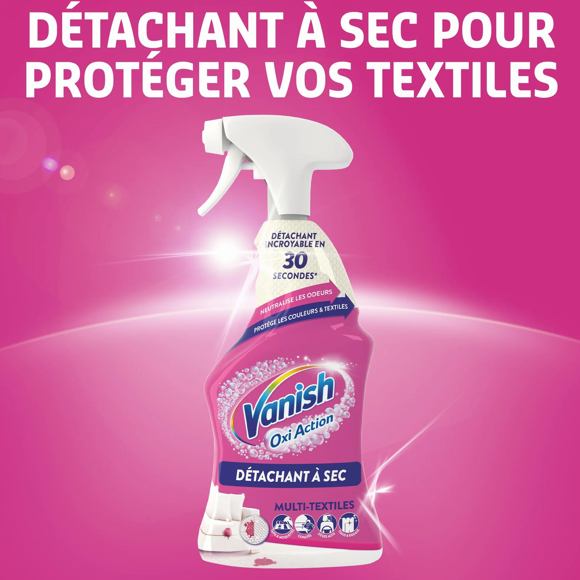 Vanish Oxi Action Suchy Pistolet Do Usuwania Plam 750 ml Spray 500 ml