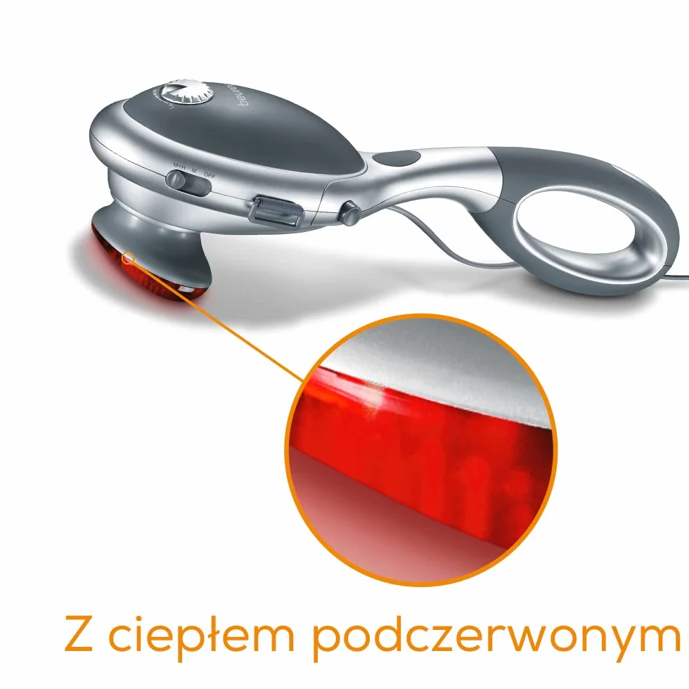 Beurer MG 70 masażer na podczerwień do pleców karku ramion nóg z dwiema nakładkami
