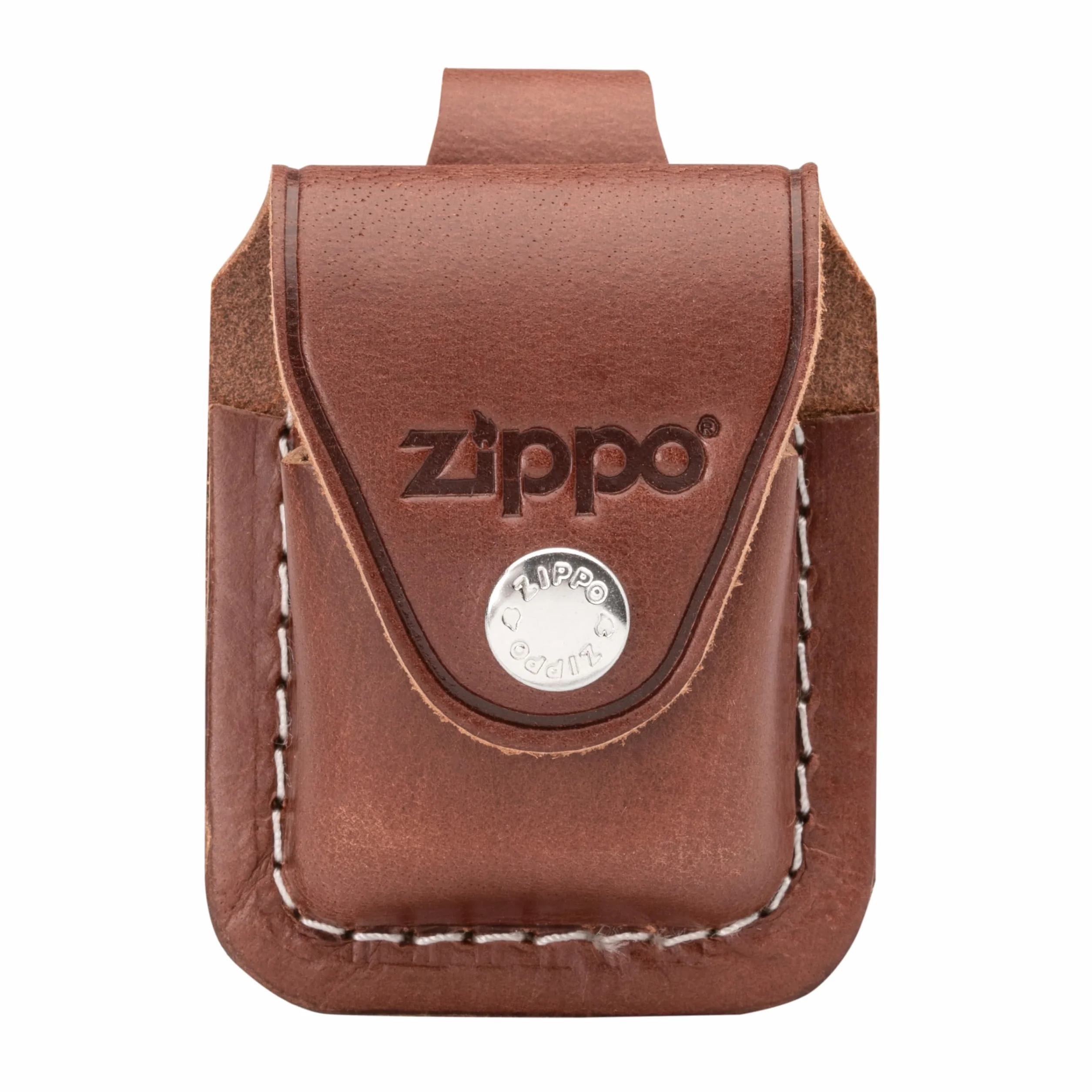 Zippo Futerał na Pasek do Zapalniczki Sztormowej, ze Skóry, Praktyczny Schowek z Pętelką