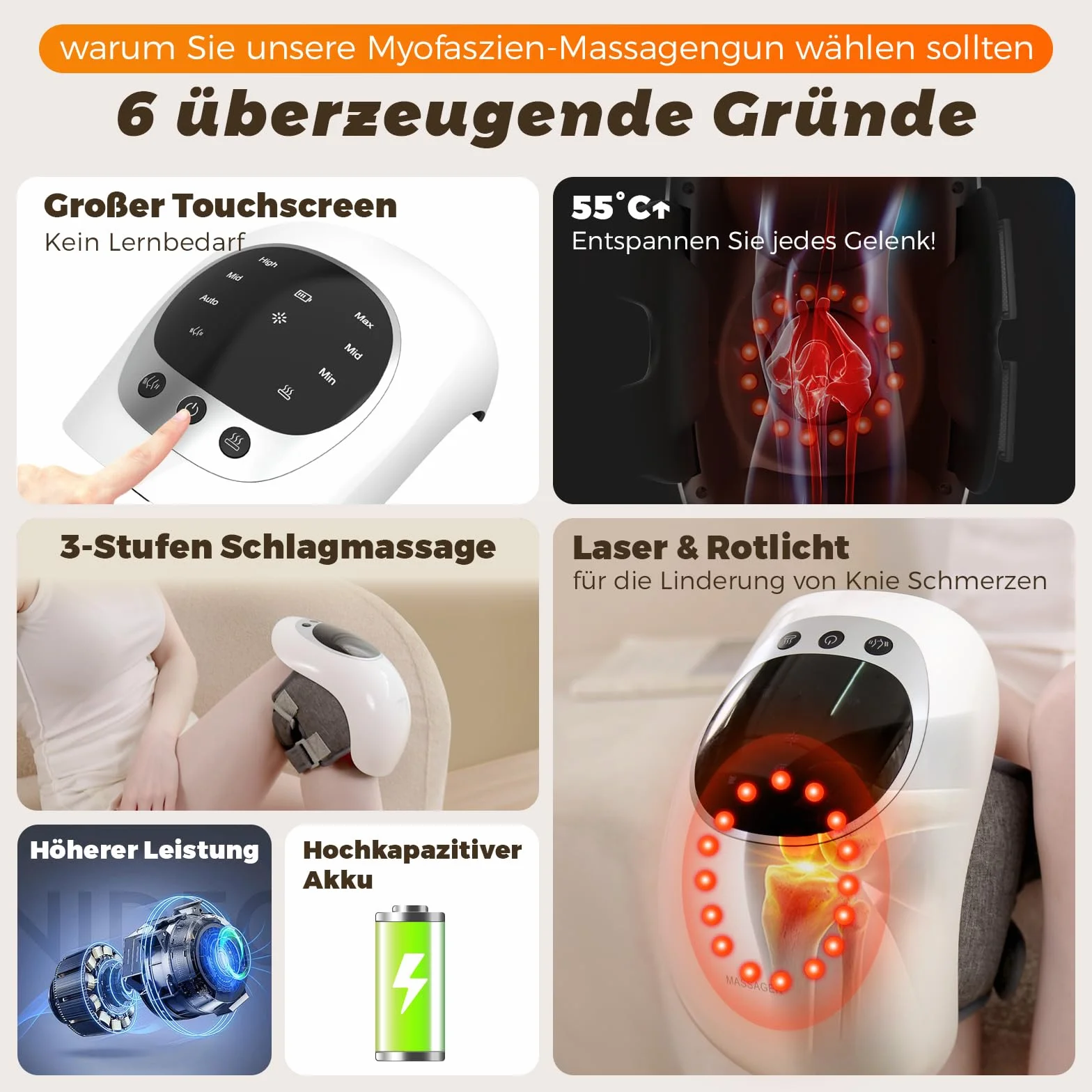 Urządzenie do masażu kolan, 3 poziomy temperatury, terapia światłem czerwonym, wyświetlacz LCD, terapia cieplna i wibracyjna, 7000 obr./min, czas pracy 120 min, czarny