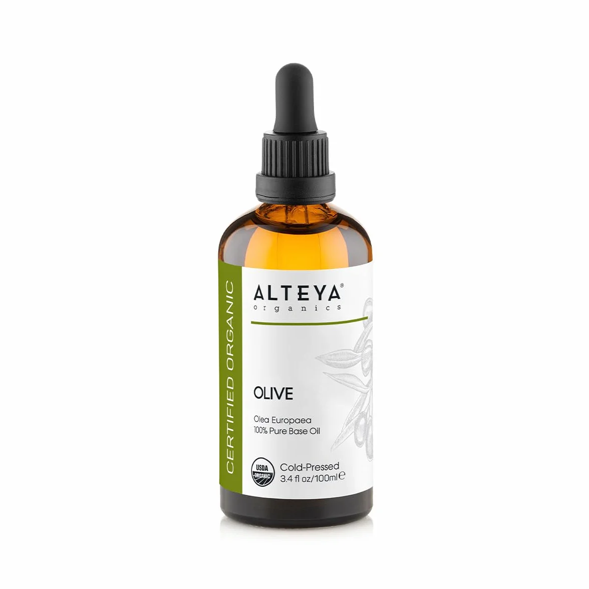 Alteya Bio oliwa z oliwek 100 ml – 100% certyfikowana przez USDA czysty naturalny olej nośny – odżywcze i nawilżające pielęgnacja skóry premium o jakości terapeutycznej