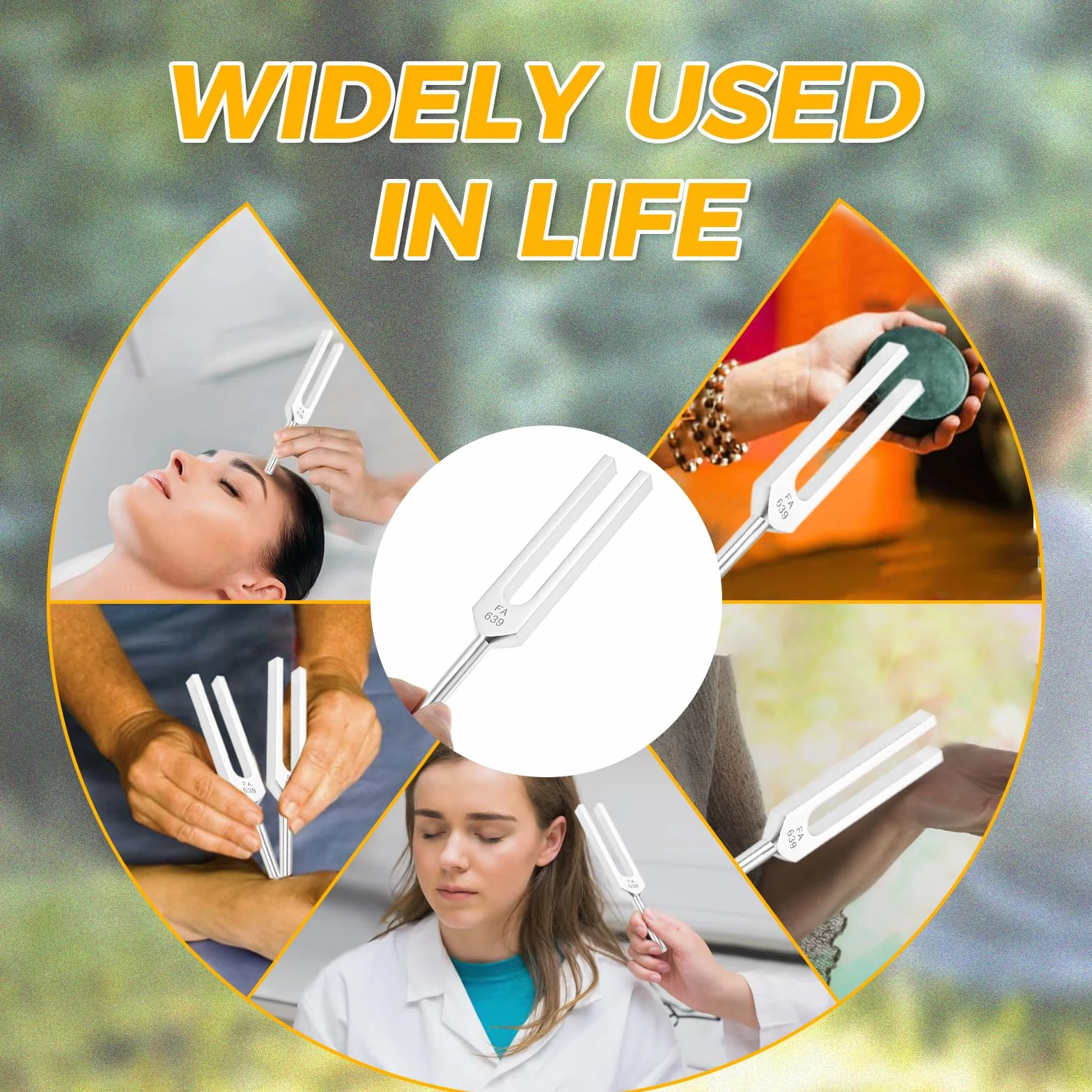 Zestaw 9 widelców do tuningu Solfeggio z silikonowym młotem i torbą, do terapia dźwiękowa, doskonałe leczenie, instrument muzyczny, równoważenie, uzdrowiciele, wibracje, terapeuta dźwiękowa