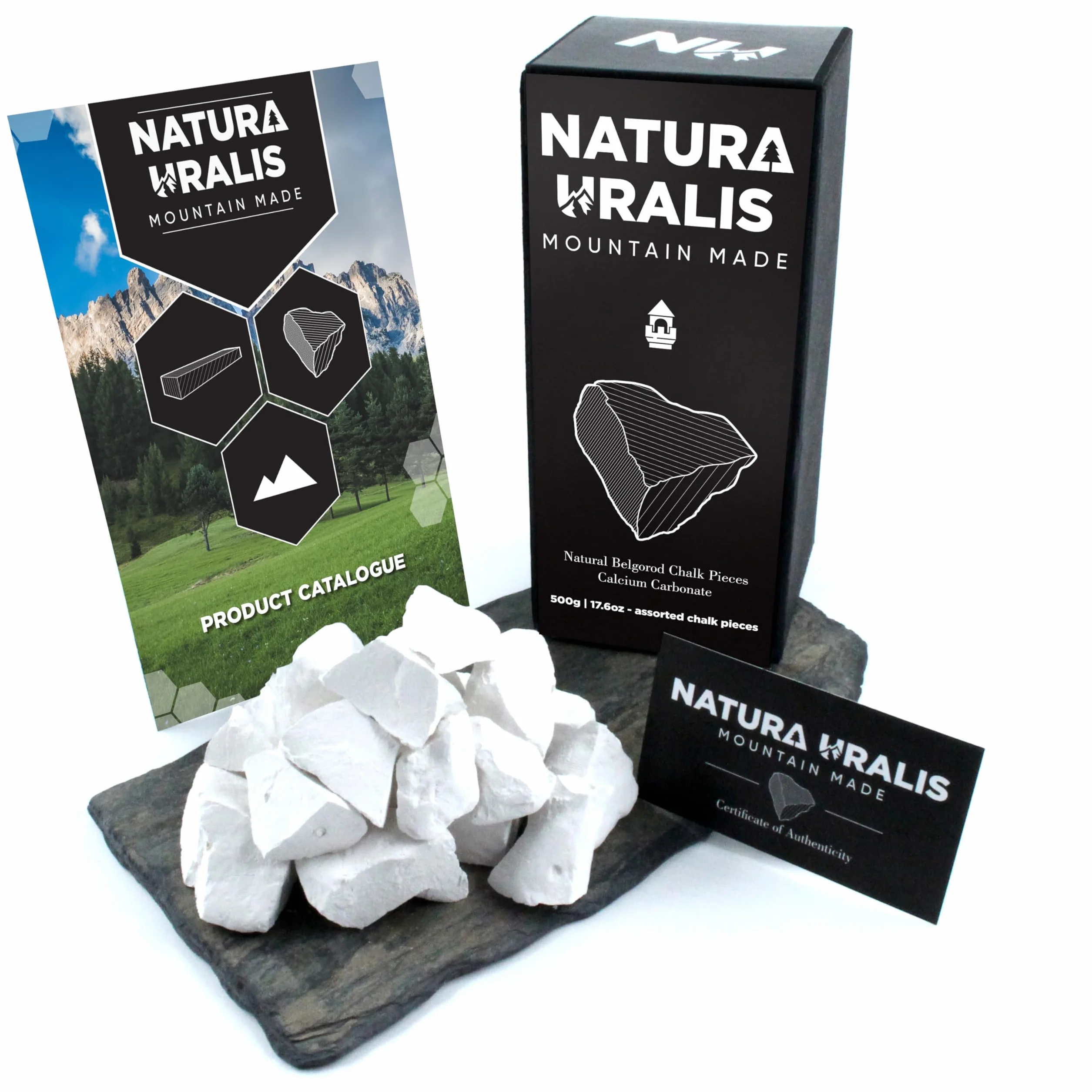 Natura Uralis Premium Belgorod Kawałki Tynkowe 500g Białych Kawałków Wapiennych