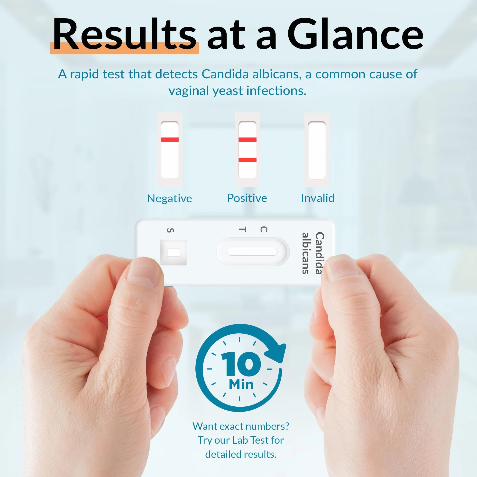 GetTested Zestaw testowy At-Home Candida – szybki test pleśniawki dla kobiet