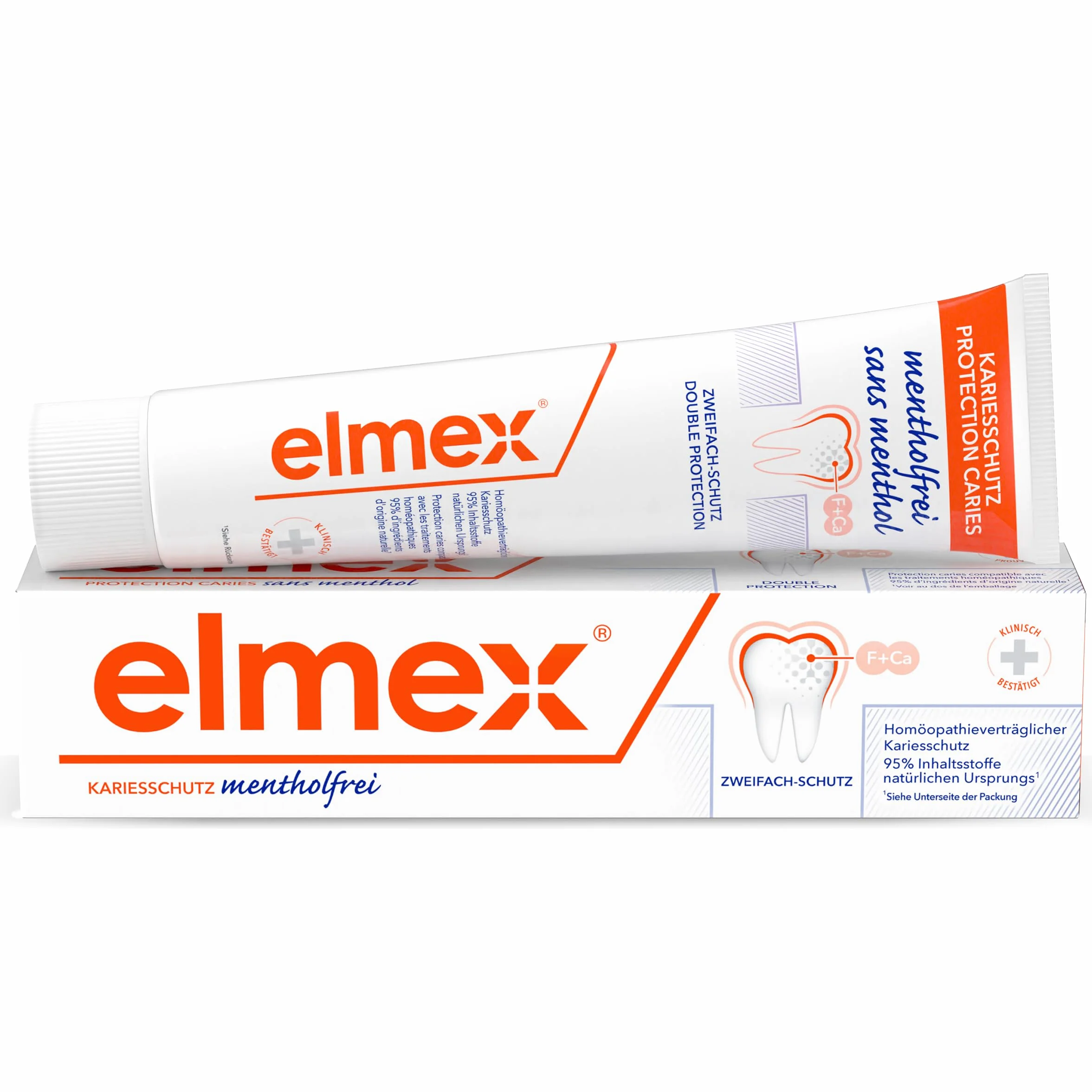 Elmex Bezmentolowa Pasta do Zębów 75 ml