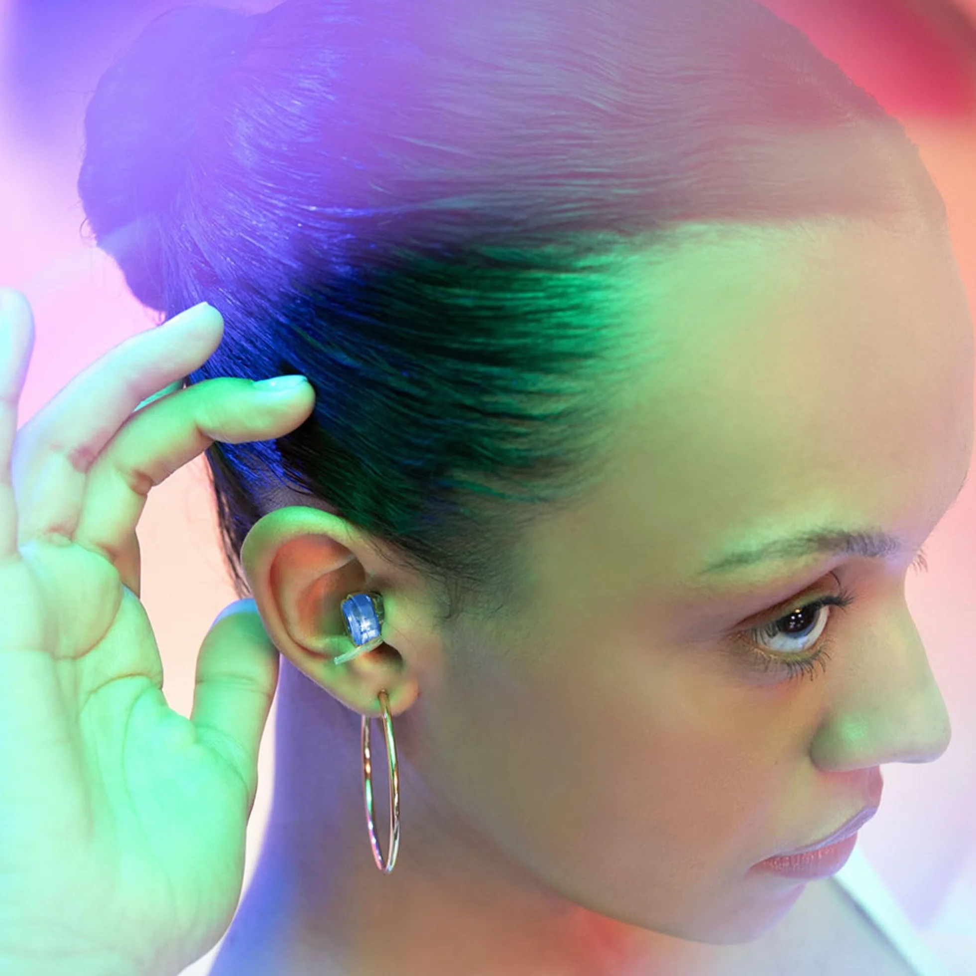 Zatyczki do uszu Eargasm High Fidelity Niebieski na koncerty, festiwale, dla muzyków, DJ-ów, na imprezy nocne i motocyklowe – ochrona słuchu – zatyczki do uszu redukujące hałas do 21 dB