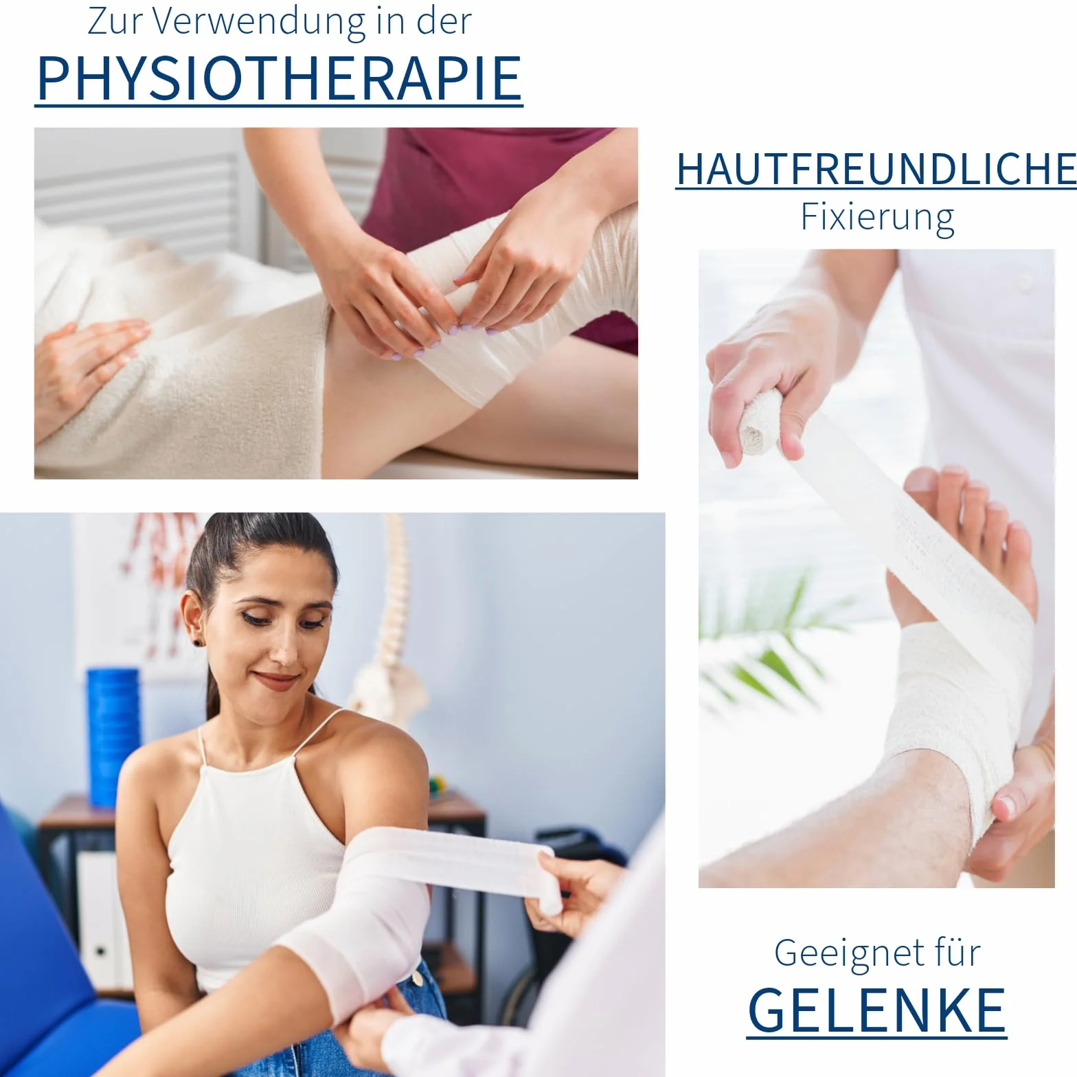 ABENA Bandaże z gazy 4 cm x 4 m – 20 sztuk, delikatne, elastyczne bandaże z materiału opatrunkowego, przepuszczające powietrze i przyjazne dla skóry bandaże – idealne do utrwalania ran, uprawiania