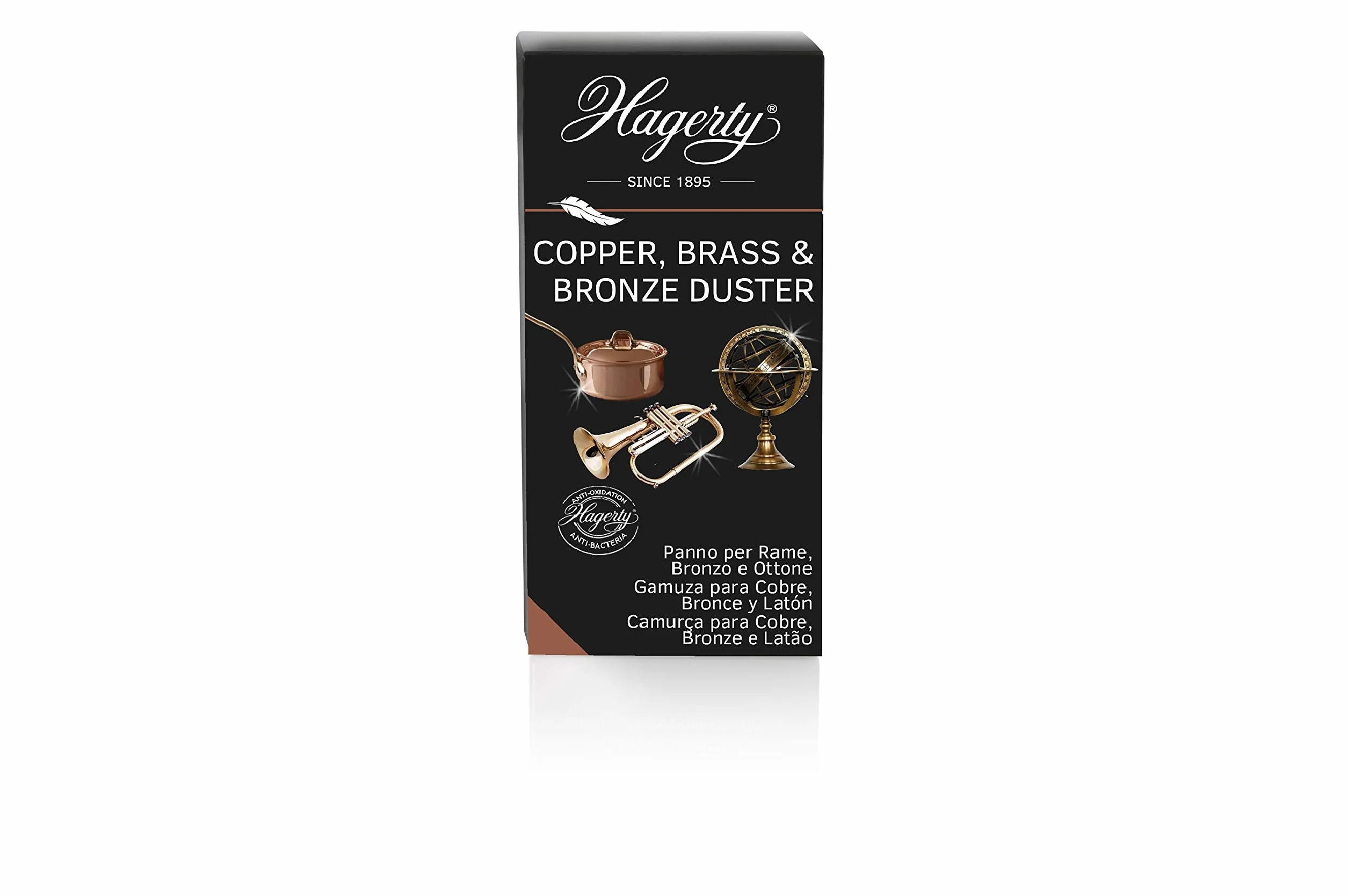 HAGERTY Copper Brass & Bronze Duster Impregnowana Ściereczka do Polerowania Miedzi, Brązu i Mosiądzu Ochrona przed Rdzą
